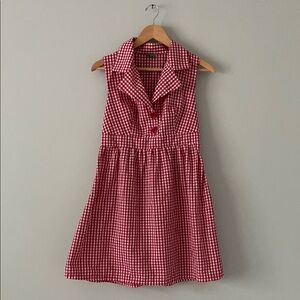 Freeway Red and White Gingham Cottage Sundress